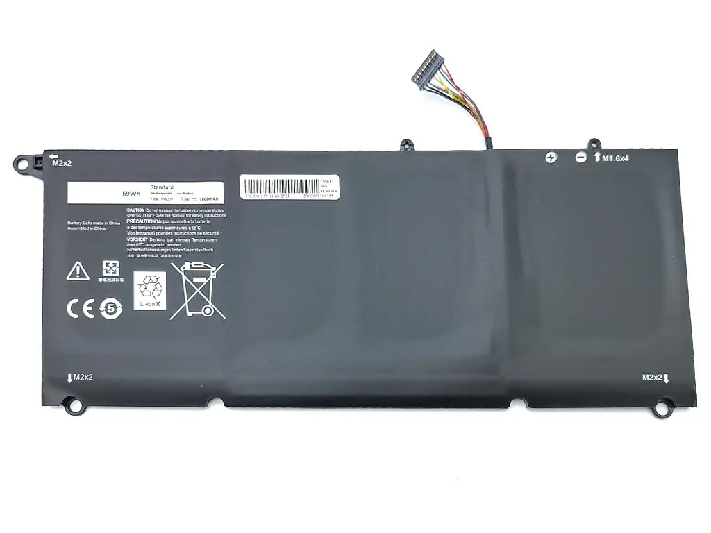 Акумулятор PW23Y для Dell XPS 13 9360, D1605G, D1605T (TP1GT) (7.6V 7800 mAh 59Wh) - фото 2