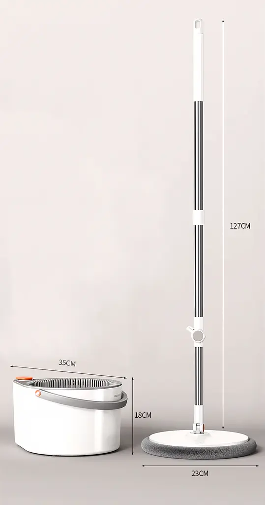 Набір швабра та відро з віджимом Joybos Spin Mop S01 (JBS-XZTB-S1F1-JWT2P) - фото 4