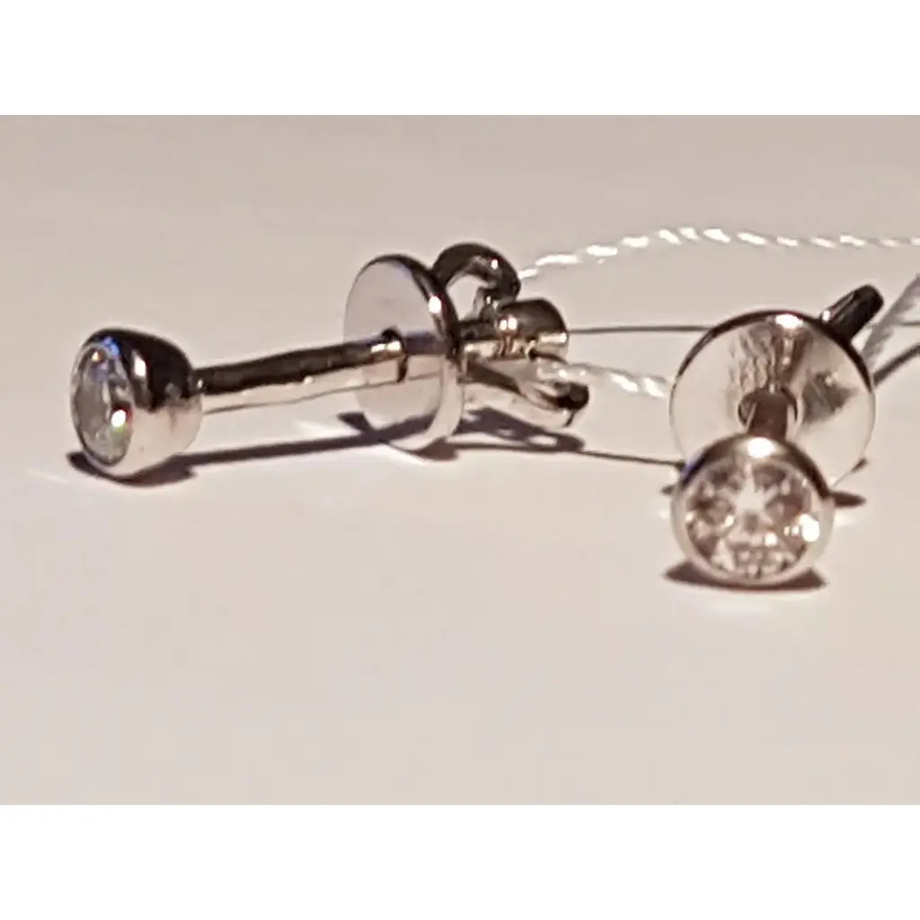 Золотые серьги-пуссеты Империя золота с фианитами. СП283БИ - фото 2