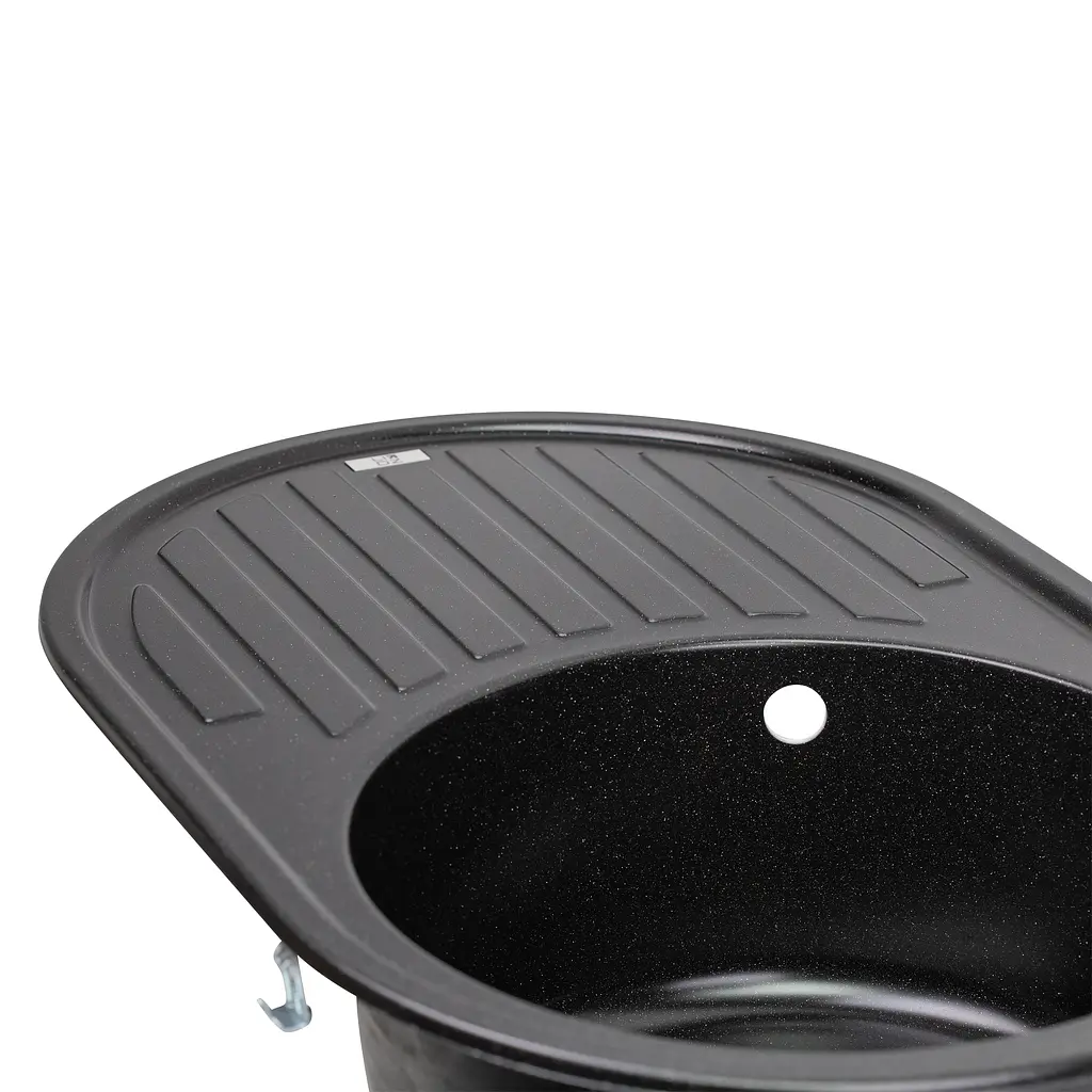 Кухонна мийка Lidz 780x500/200 BLM-14 (LIDZBLM14780500200), Чорний - фото 5