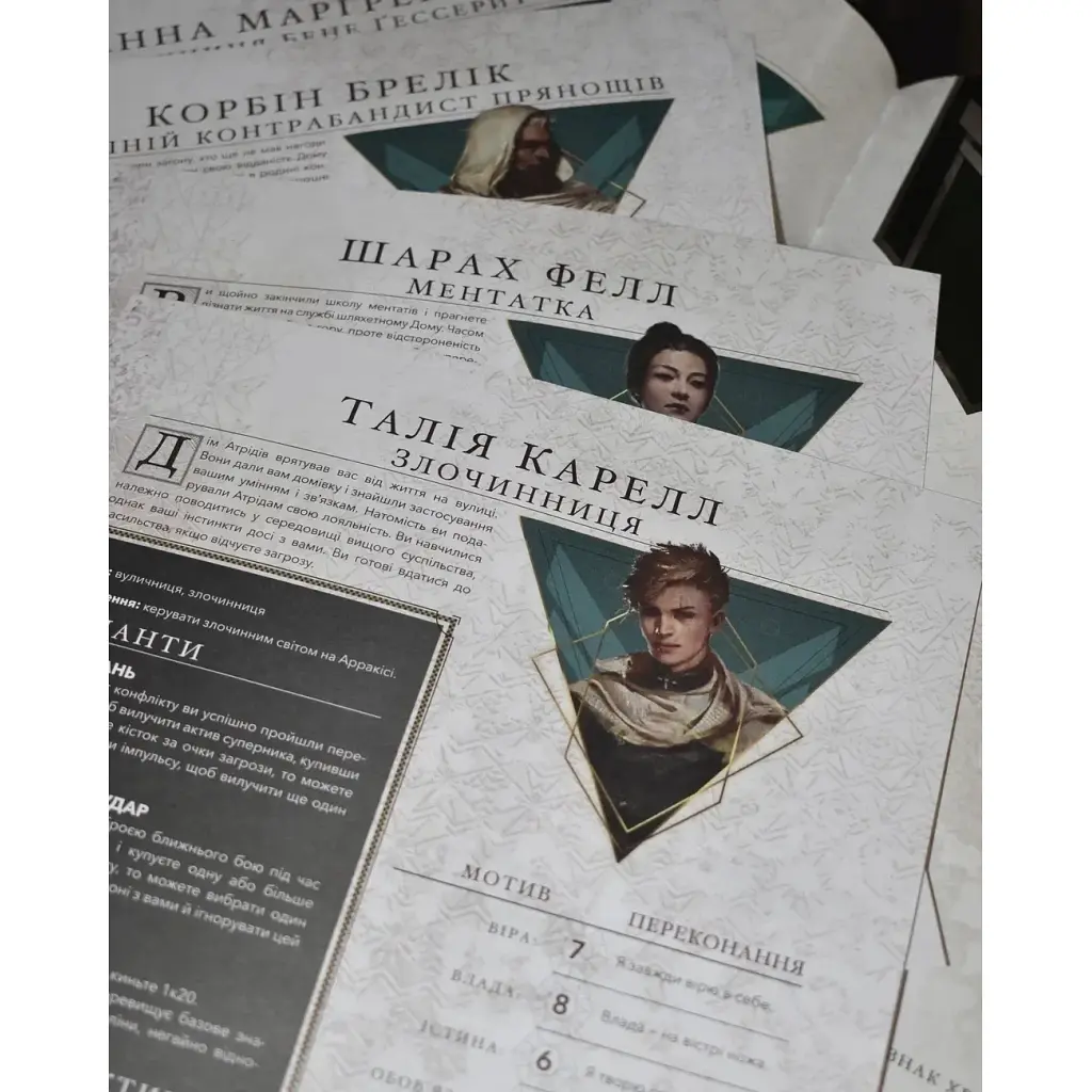 Настільна гра Geekach Games Дюна. Пригоди в Імперії - Швидкий старт (Dune RPG Wormsign Quickstart Guide) (укр.) (GKRP0015ph) - фото 5