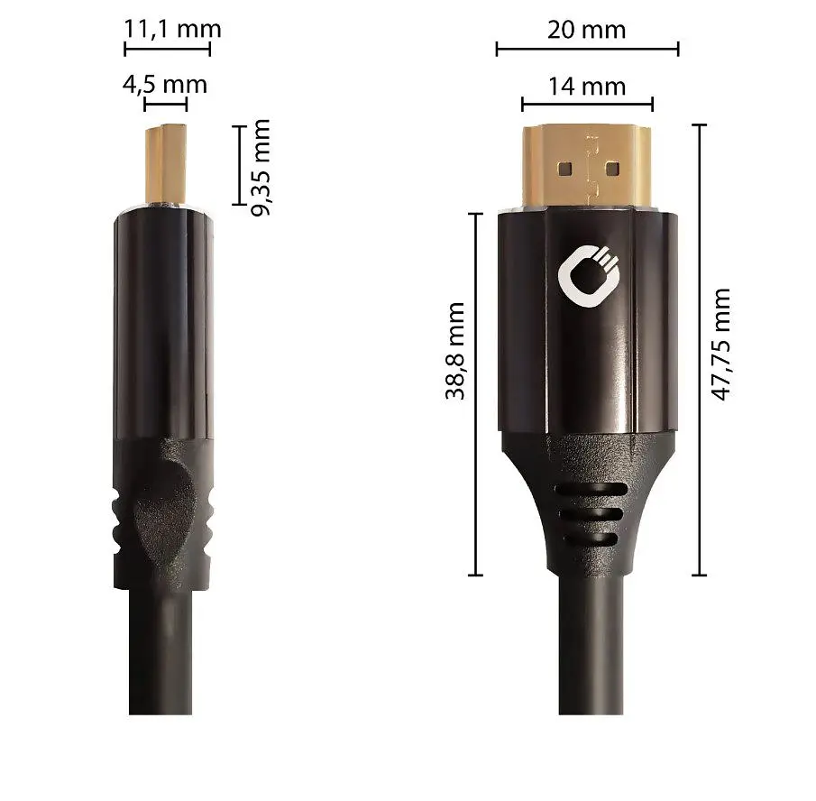 Кабель HDMI Oehlbach Black Magic MK II UHD v2.1 8K 48Gbit HDR Ethernet ARC 0.75м Black - фото 4