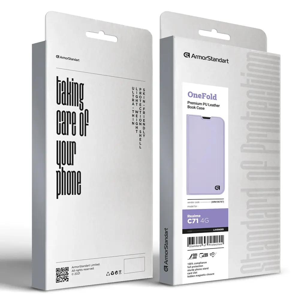 Чохол-книжка ArmorStandart OneFold Case для Realme C71 4G Lavender - фото 7