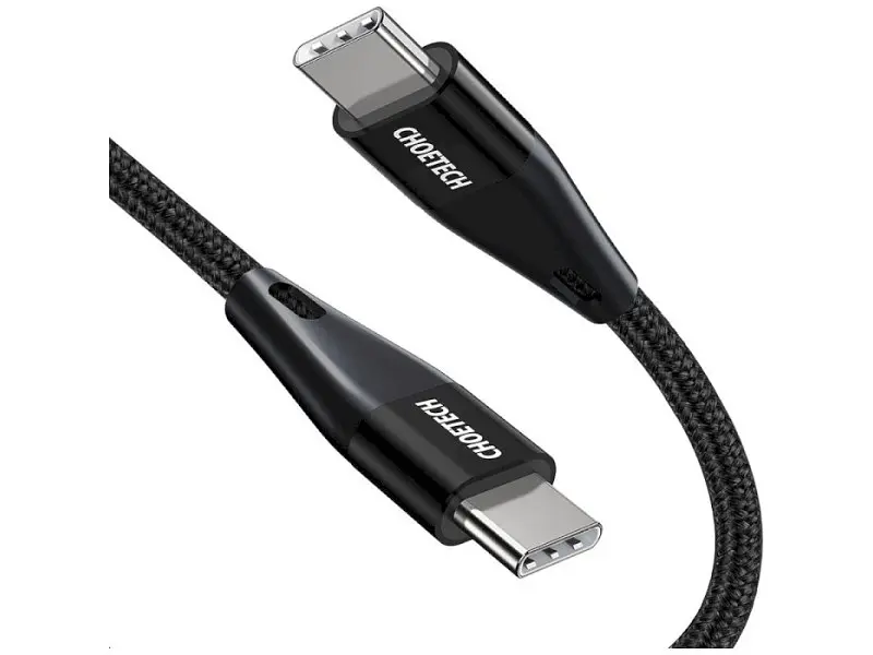 Кабель USB Type-C Choetech USB Type-C to USB Type-C 60W 1.2m Black (XCC-1003) - фото 2