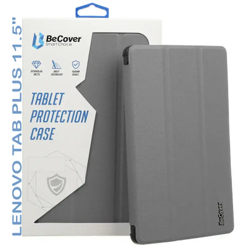 Чохол до планшета BeCover Smart Case Lenovo Tab Plus 11.5" Gray (711841) - фото 6
