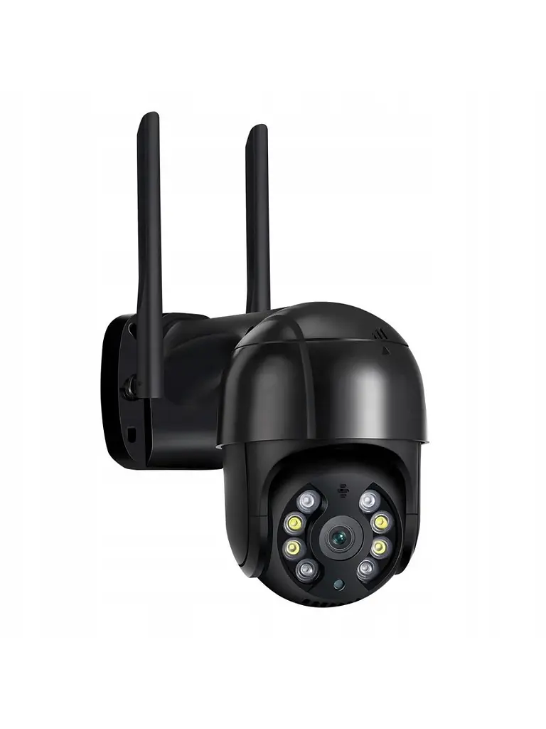 Вулична поворотна 4MP Wi-Fi IP-камера, водонепроникна з нічним баченням + ICSee, Чорна (3058609997) - фото 2