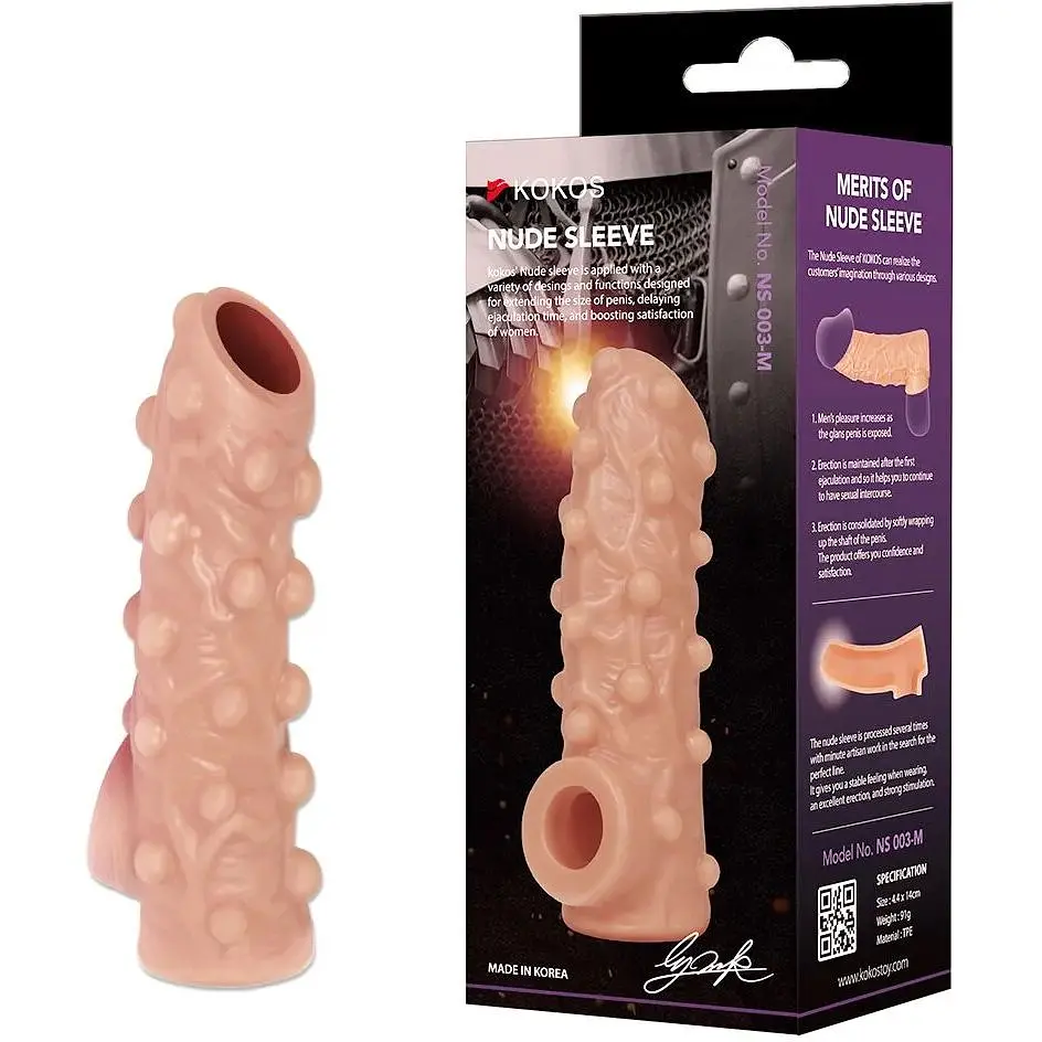 Насадка на член Kokos Nude Sleeve NS 003 M - фото 3