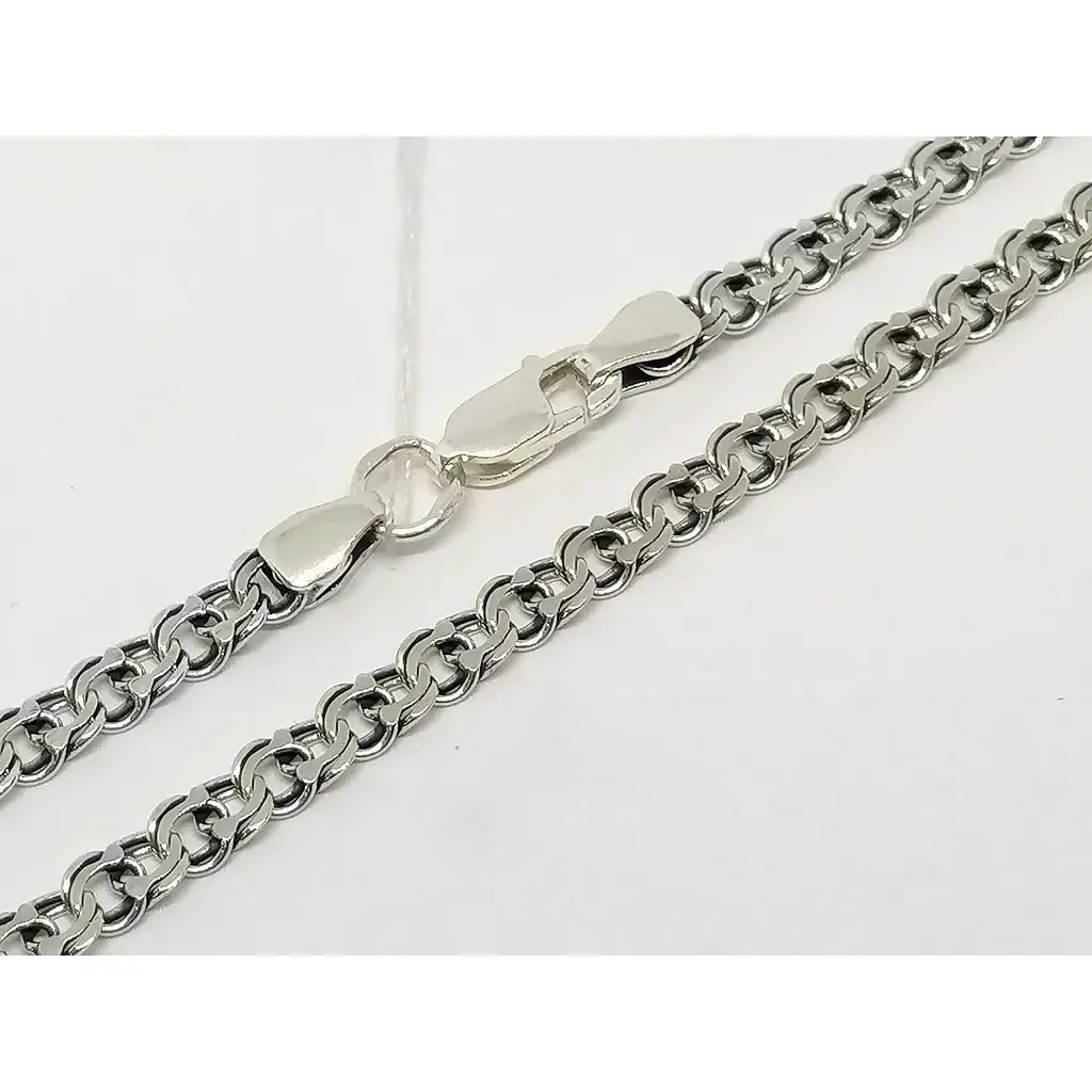 Срібний ланцюжок Харків Ланцюг (Бісмарк). 1057/1-Ч 55 70 - фото 2