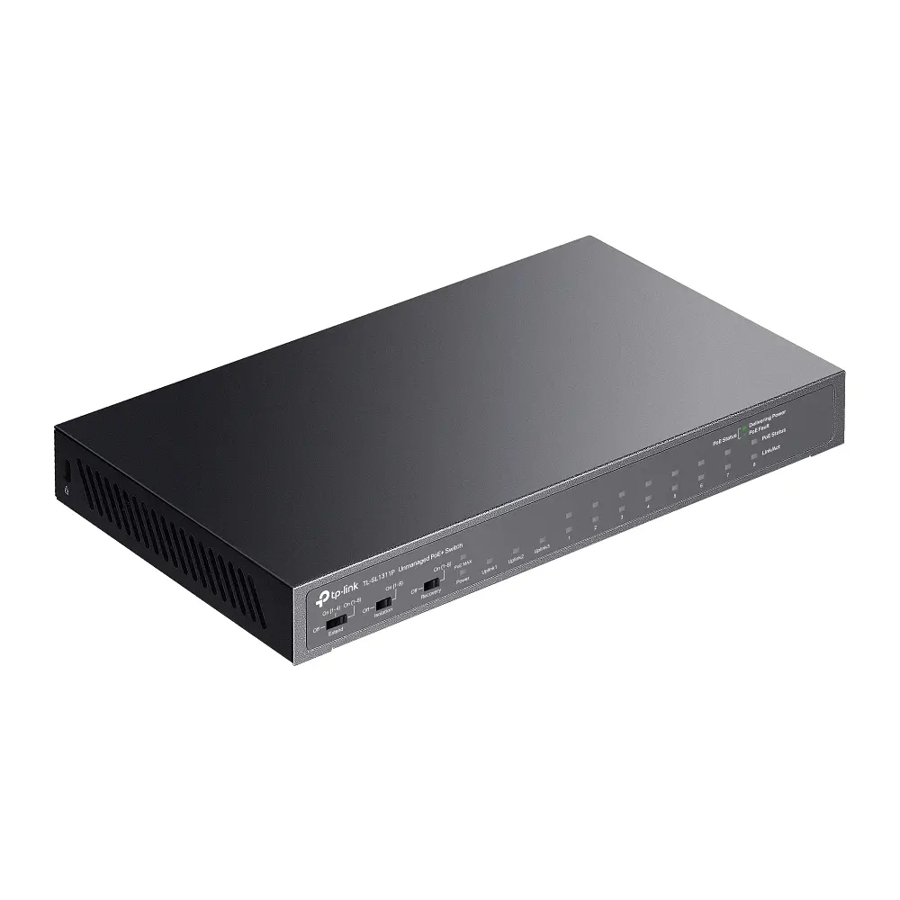 Коммутатор TL-SL1311P 8x1FE (8xPoE), 2xGE, 1xSFP, 65Вт, Неуправляемый TP-Link teh0018121 - фото 5