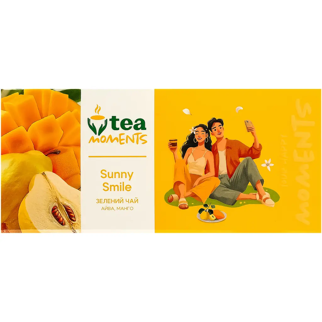 Чай зелений Tea Moments Sunny Smile 22 шт. x 1.8 г - фото 5