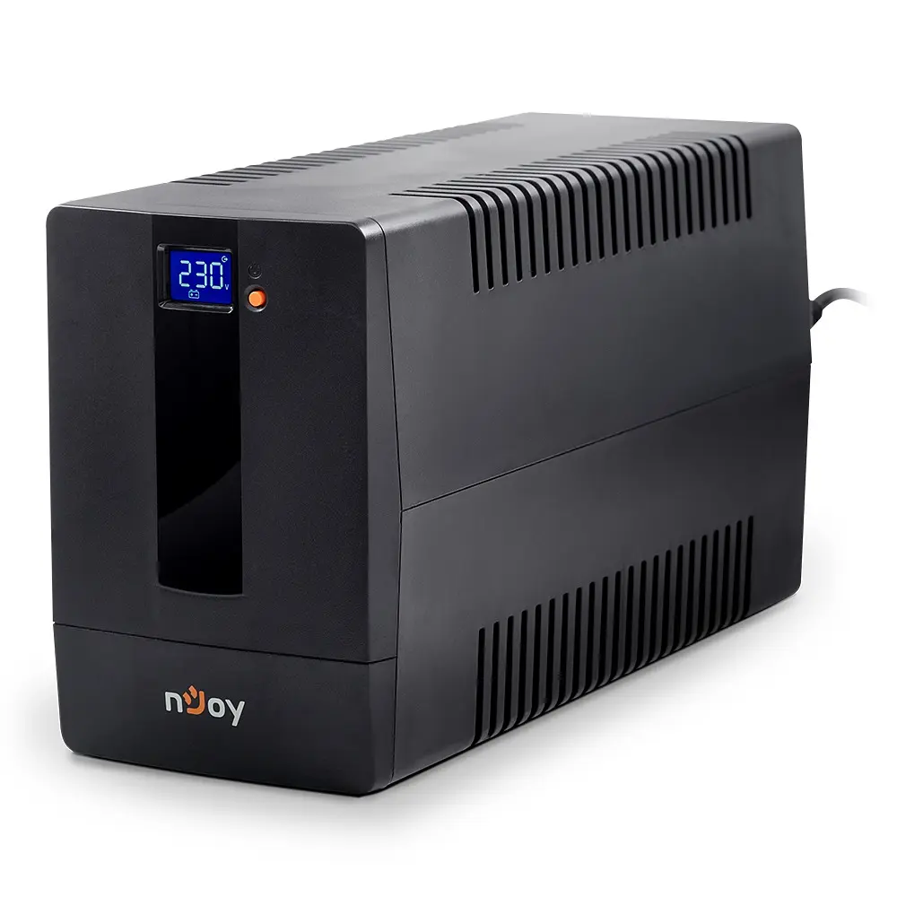 Джерело безперебійного живлення NJOY Horus Plus 1000 (PWUP-LI100H1-AZ01B), Lin.int., AVR, 4 x евро, USB, LCD, пластик - фото 4