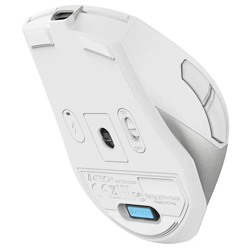 Миша A4Tech Fstyler FB45CS Air2 (Silver White) (FB45CS AIR2 (SILVER WHITE)) - фото 7