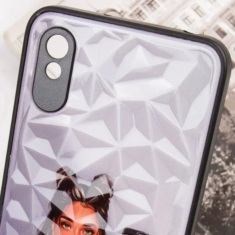 TPU+PC чохол Epik Prisma Ladies для Xiaomi Redmi 9A Black in White - фото 5