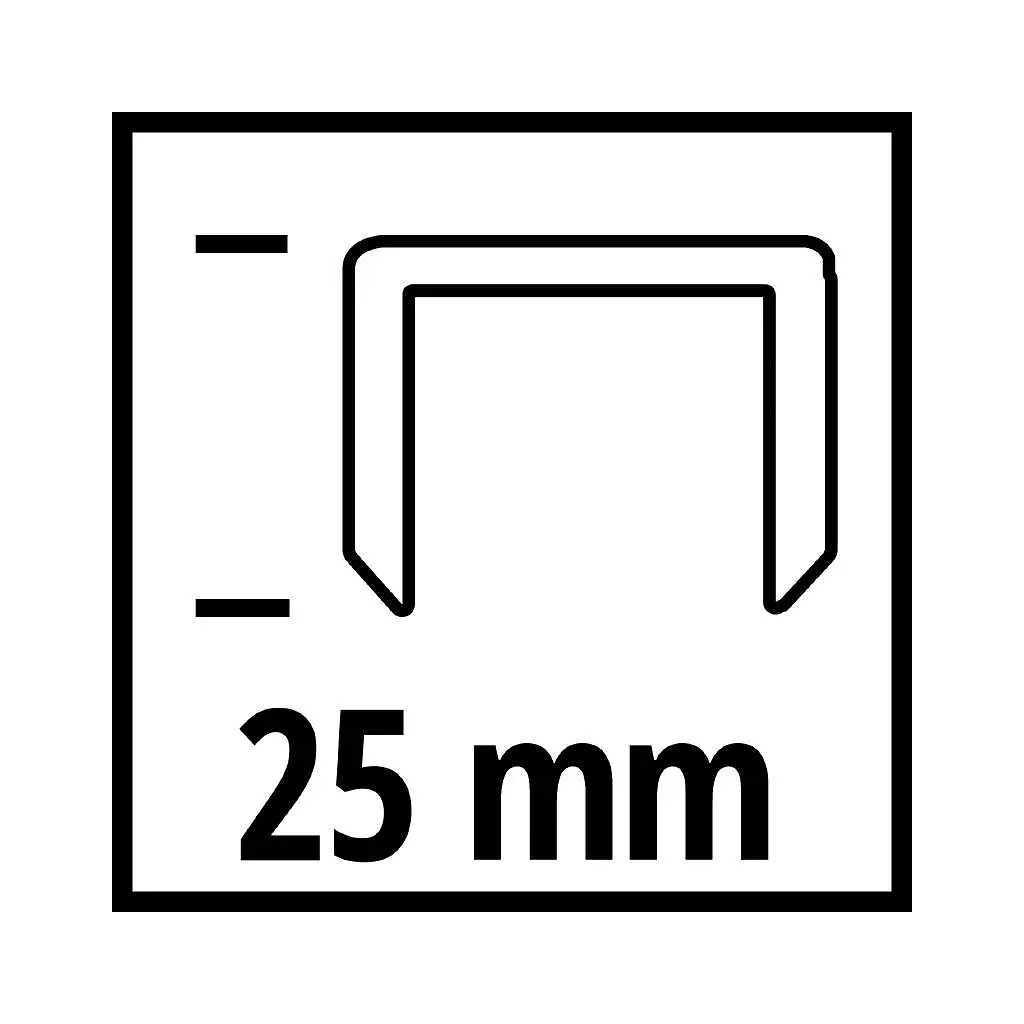Скоби для будівельного степлера Einhell 5.7х25мм, 3000шт. (4137860) - фото 3