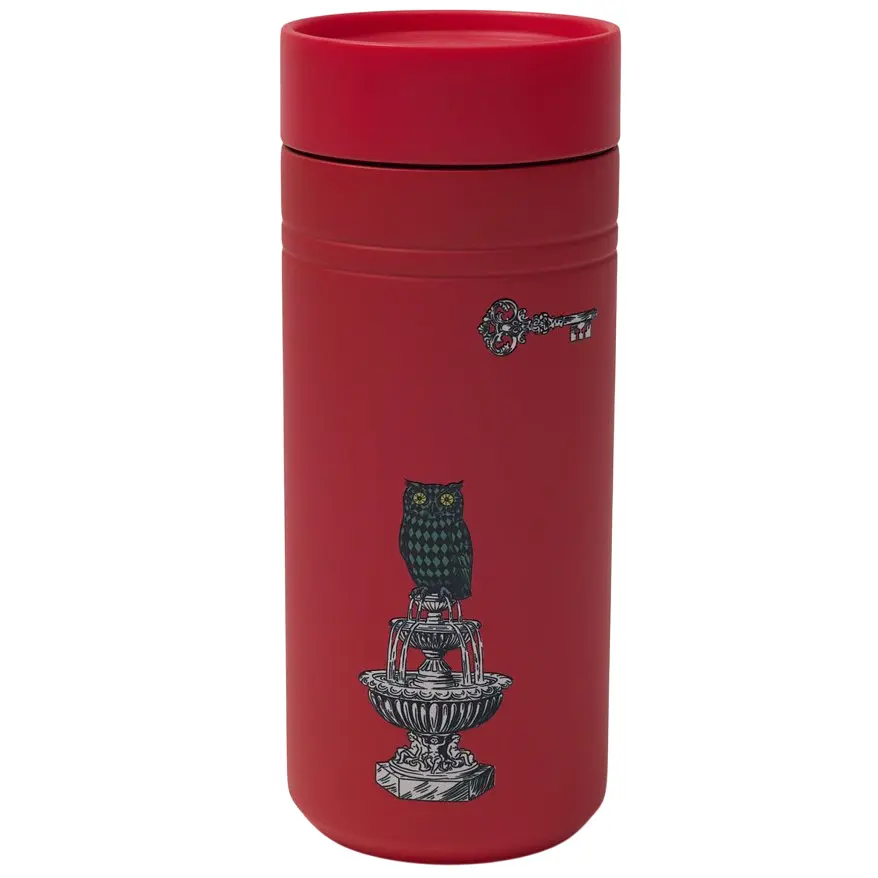 Термос MBM Home 350 мл красный с принтом (KP-159 RED/PRINT)