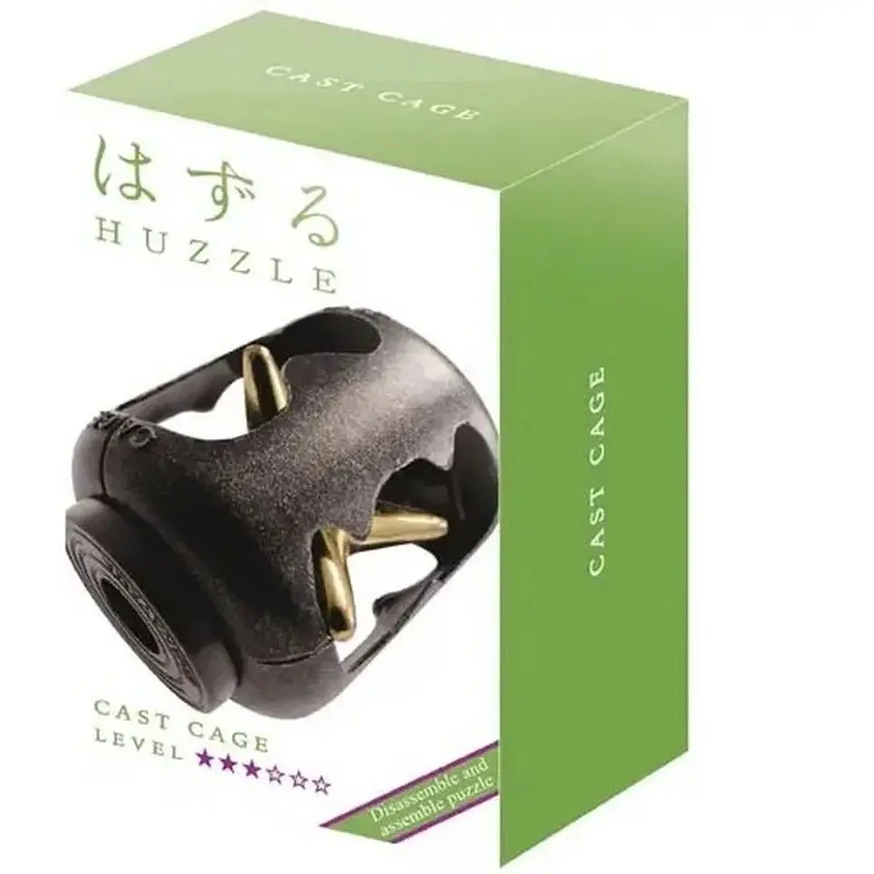 Головоломка з металу Huzzle Cage Cast Puzzle 3 зірки 473785 - фото 3