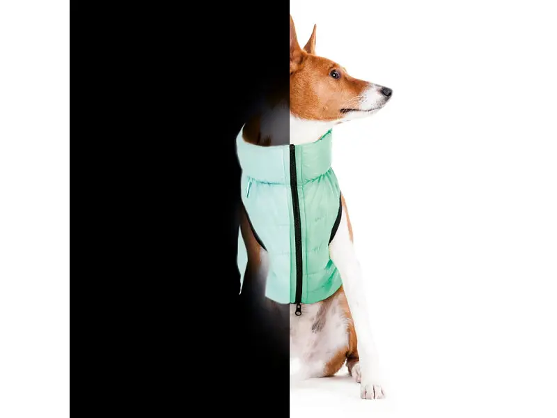 Курточка для животных Airy Vest Lumi двусторонняя L 55 мятно-оранжевая (2293) - фото 7