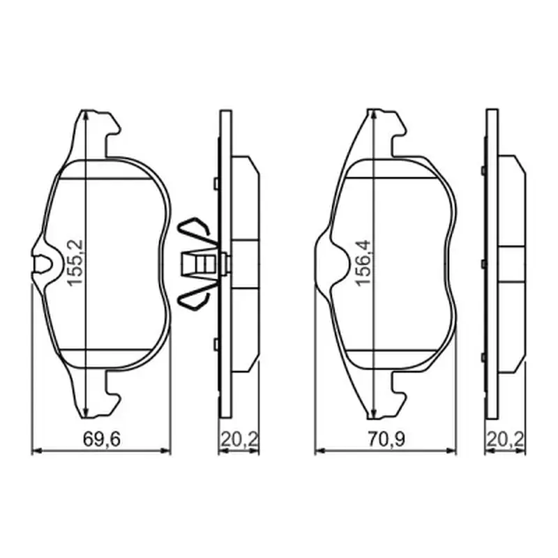 Гальмівні колодки Bosch 0 986 494 044 - фото 6