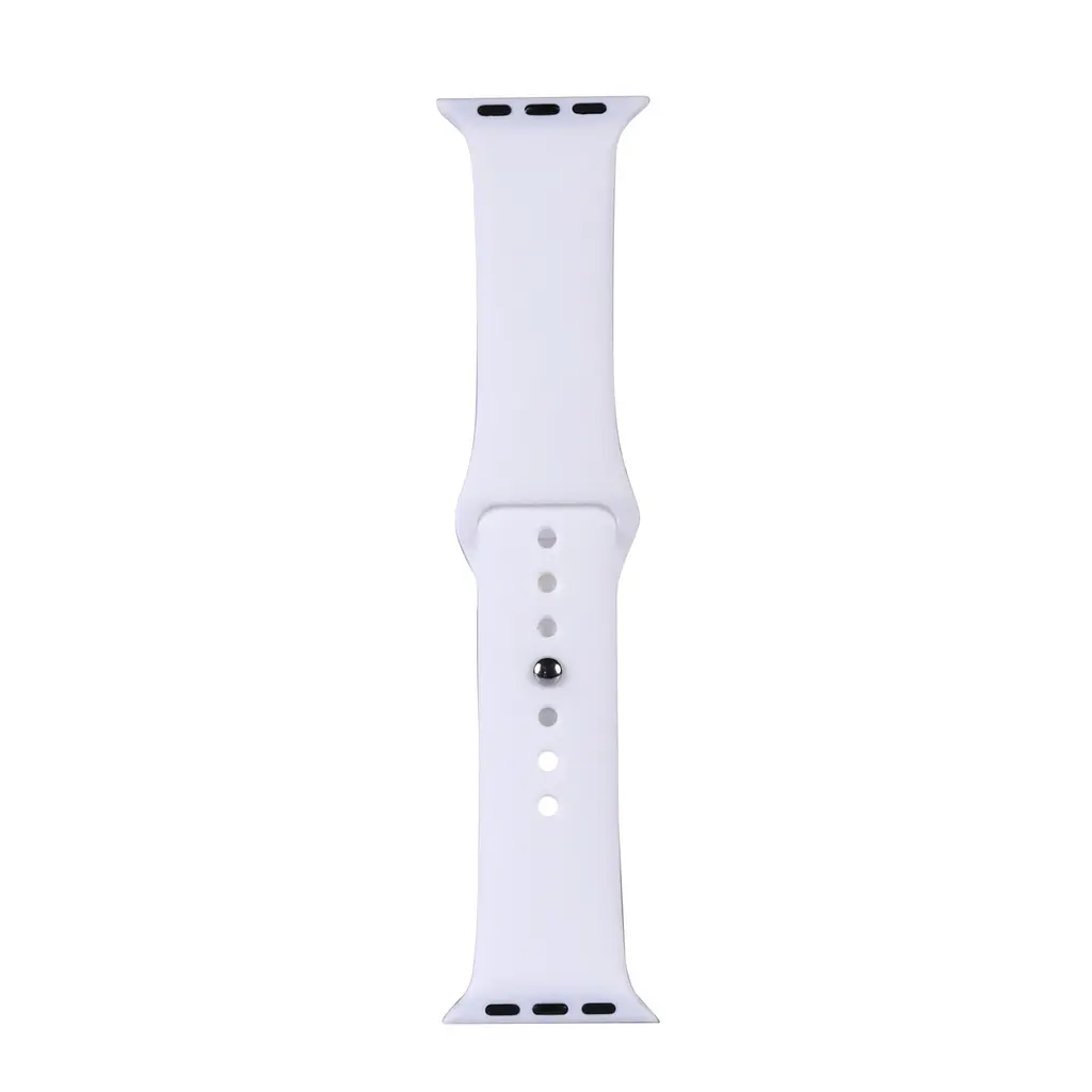 Ремінець Apple Watch Silicone 42/44/45/46/49 мм Білий S - фото 2