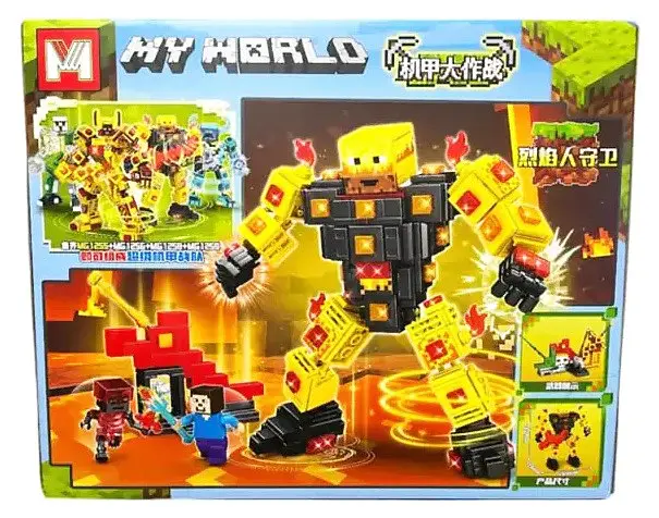Конструктор My World MG1255-2 Minecraft Майнкрафт робот 465 деталей - фото 2