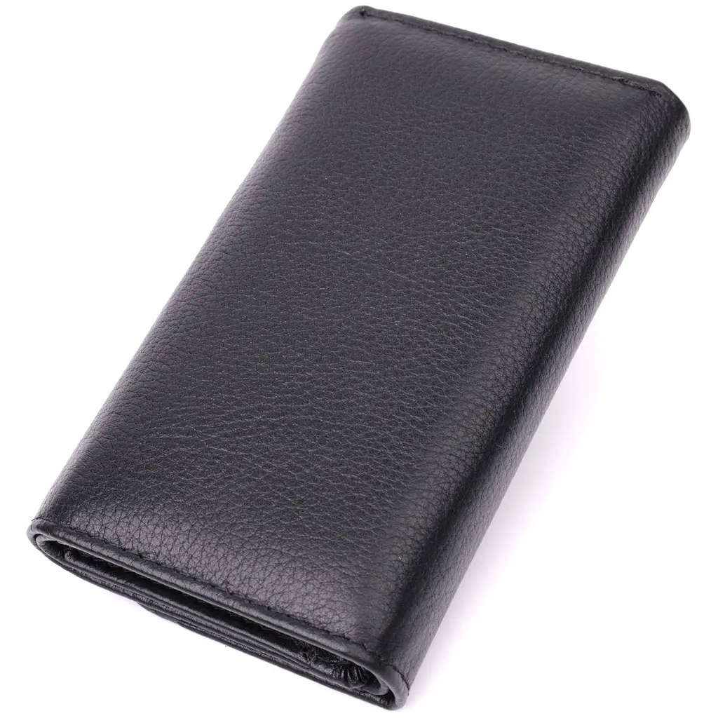 Містка ключниця з натуральної шкіри ST Leather 22477 чорна - фото 2