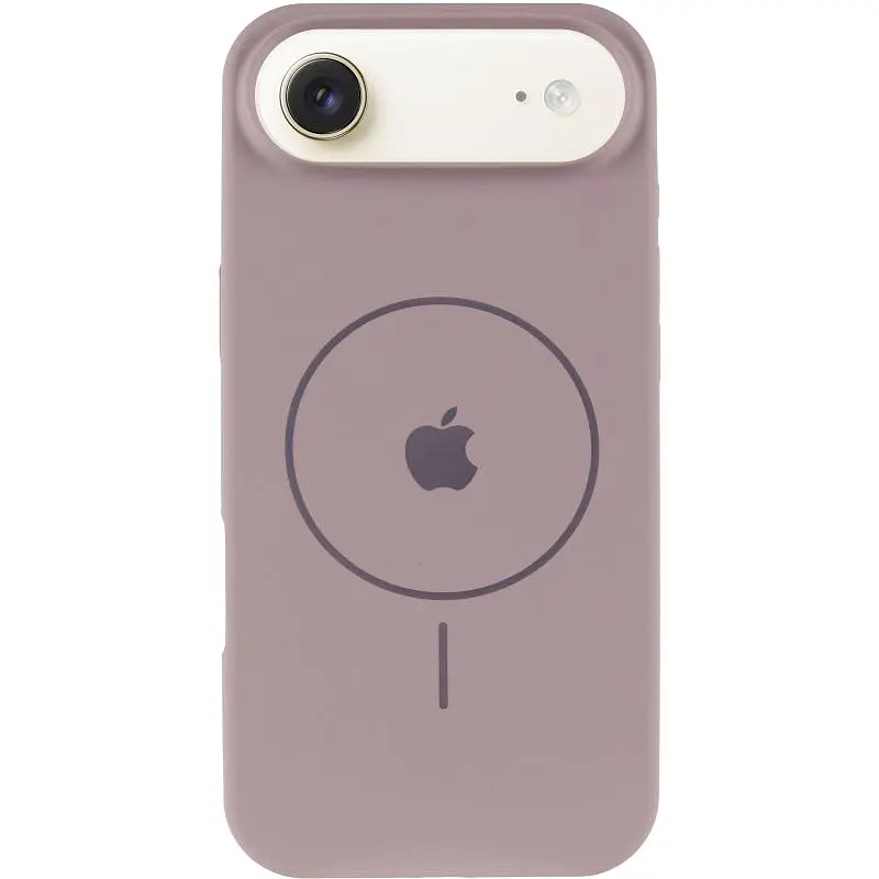 Чехол Epik Silicone Case Full Protective (AA) V2 with MagSafe для Apple iPhone 17 Air (6.5) Серый / Lavender - фото 2