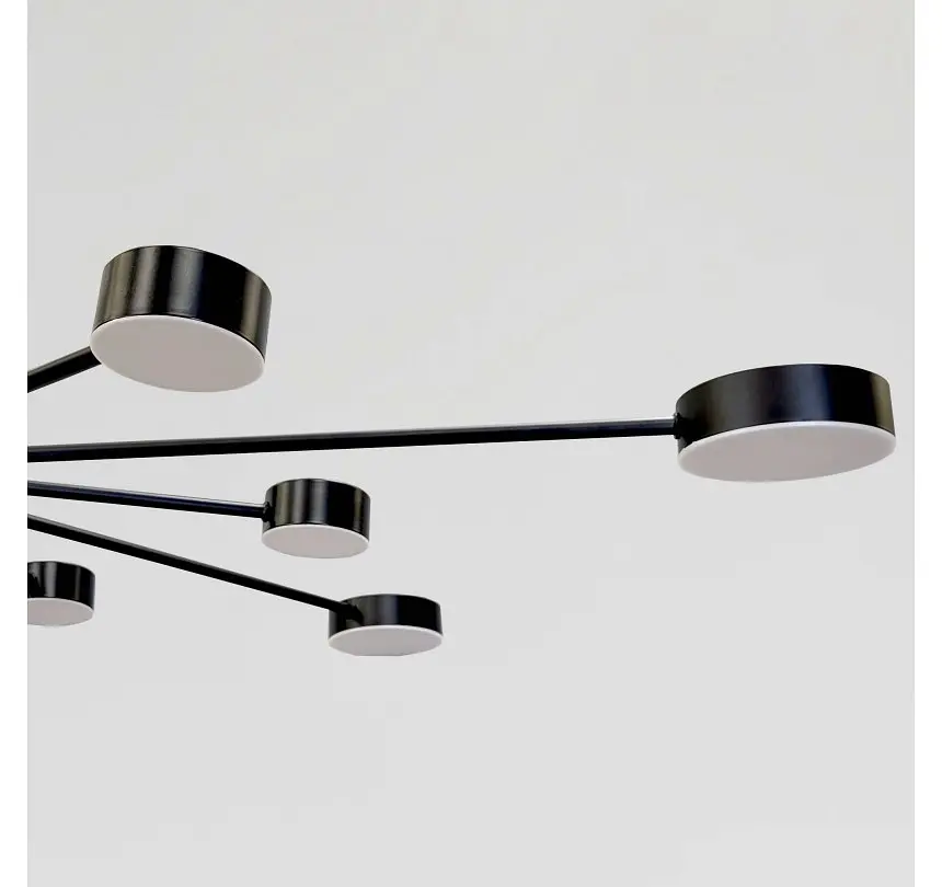 Світлодіодна люстра стельова Artlight 6473/12 з круглими плафонами, 74 Вт - фото 4
