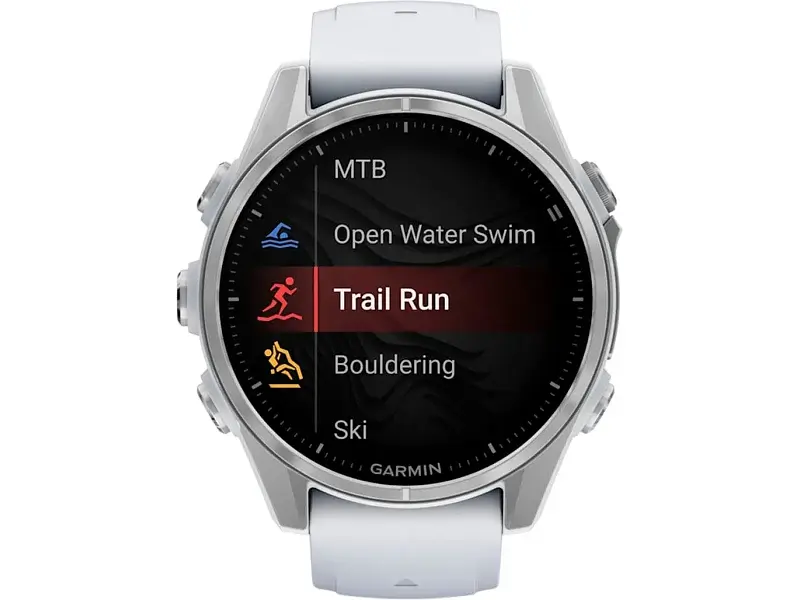 Спортивний годинник Garmin Fenix 8 43mm AMOLED Silver with Whitestone Silicone Band (010-02903-00) - фото 5