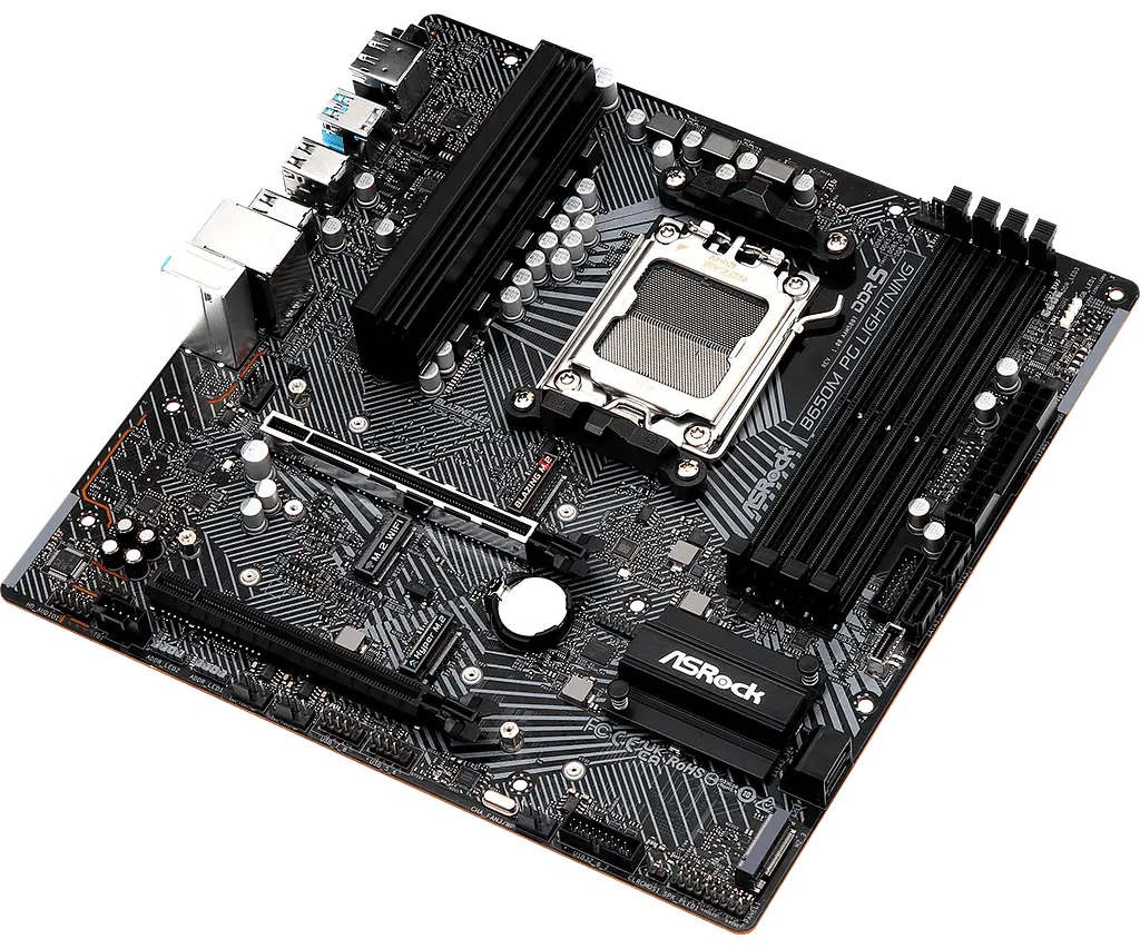 Материнська плата ASRock B650M PG Lightning Socket AM5 (B650M PG Lightning) Б/В - фото 2