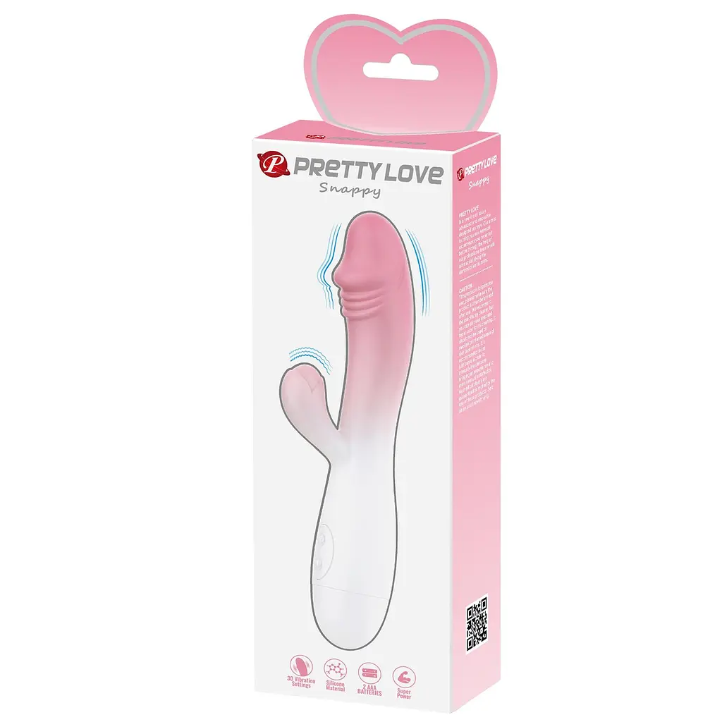 Вібратор Pretty Love SNAPPY, light pink, 30 vibration functions - фото 9