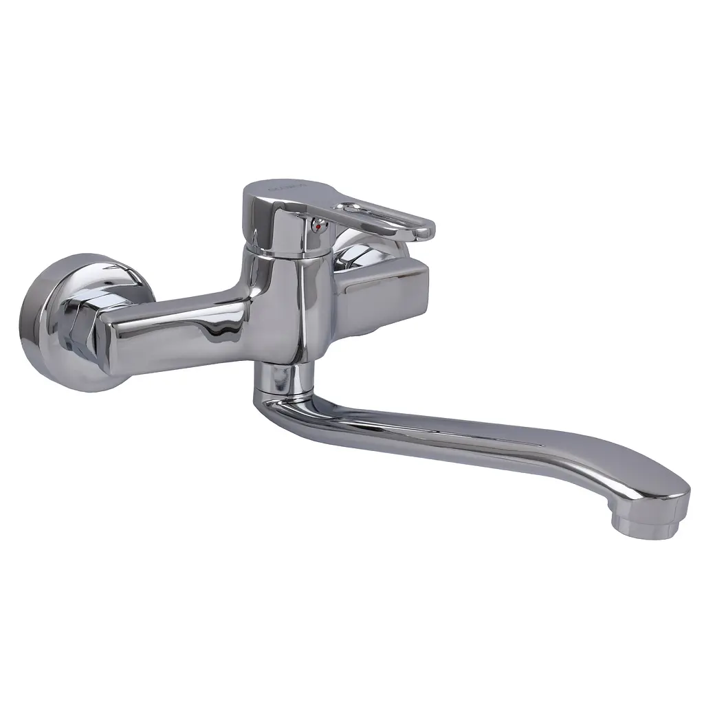 Змішувач для кухні Globus Lux Dolly GLD-0104 хромований з високим ізливом для миття та раковини - фото 2