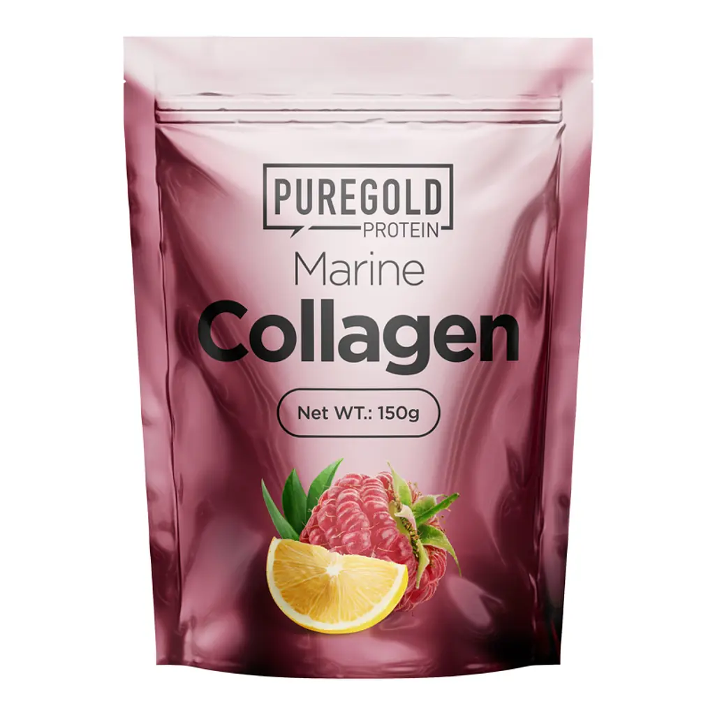 Морський Колаген з Вітаміном С та Цинком Marine Collagen - 150 г Малина