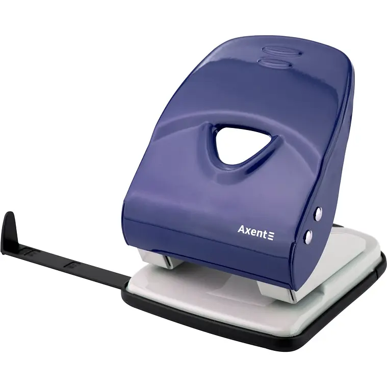 Діркопробивач для паперу Axent Exakt-2 металевий 40 аркушів синій (3940-02-A) - фото 2