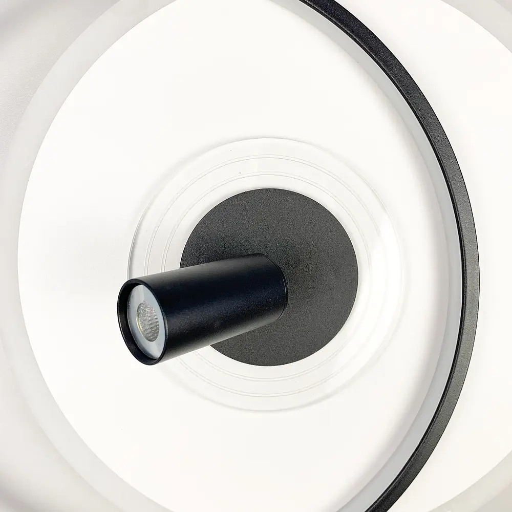 Стельова дизайнерська люстра LED Line.F MJ 50-500 BK+WT - фото 7