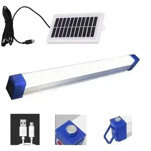 Светильник аварийного освещения Bailong BK-700T светодиодная аккумуляторная LED лампа с солнечной панелью - фото 3