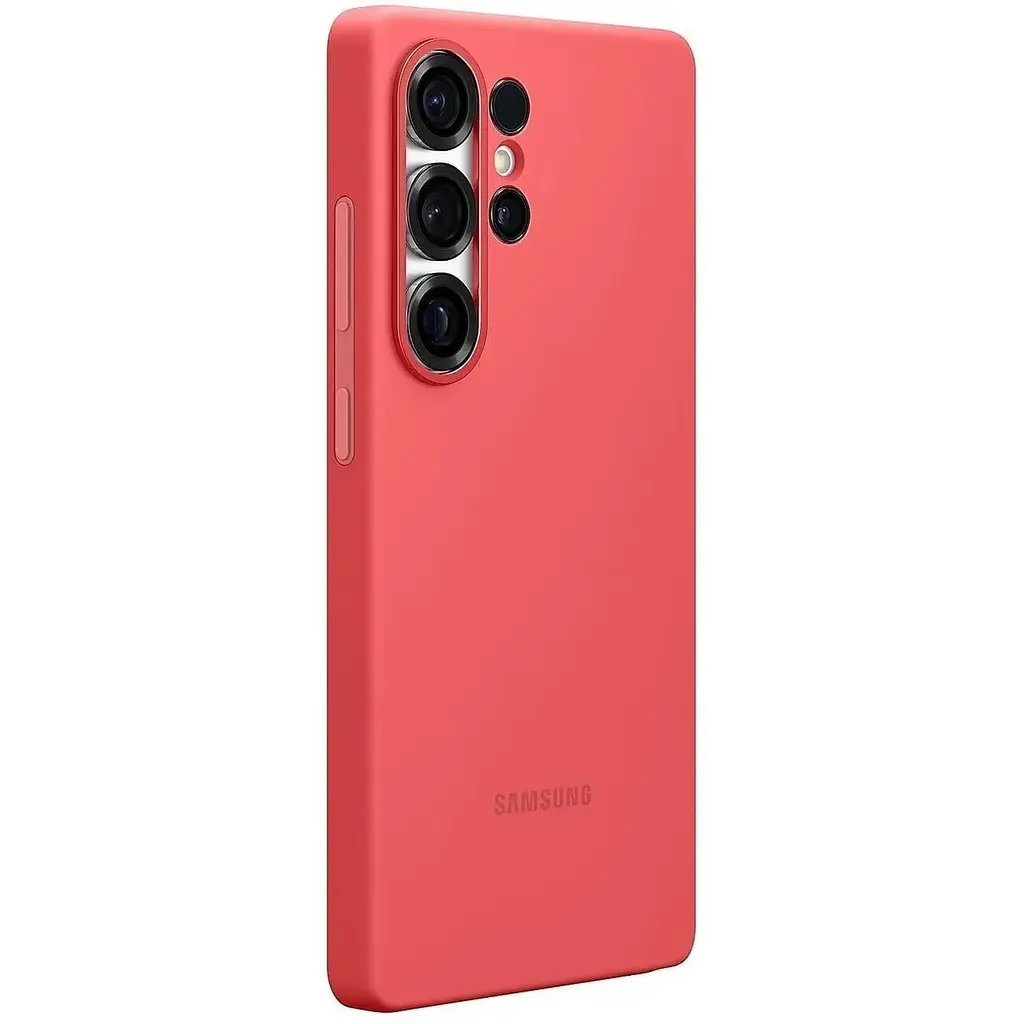 Оригінальний протиударний силіконовий чохол Samsung Silicone Case для Galaxy S25 Ultra Red EF-PS938CREGWW - фото 4