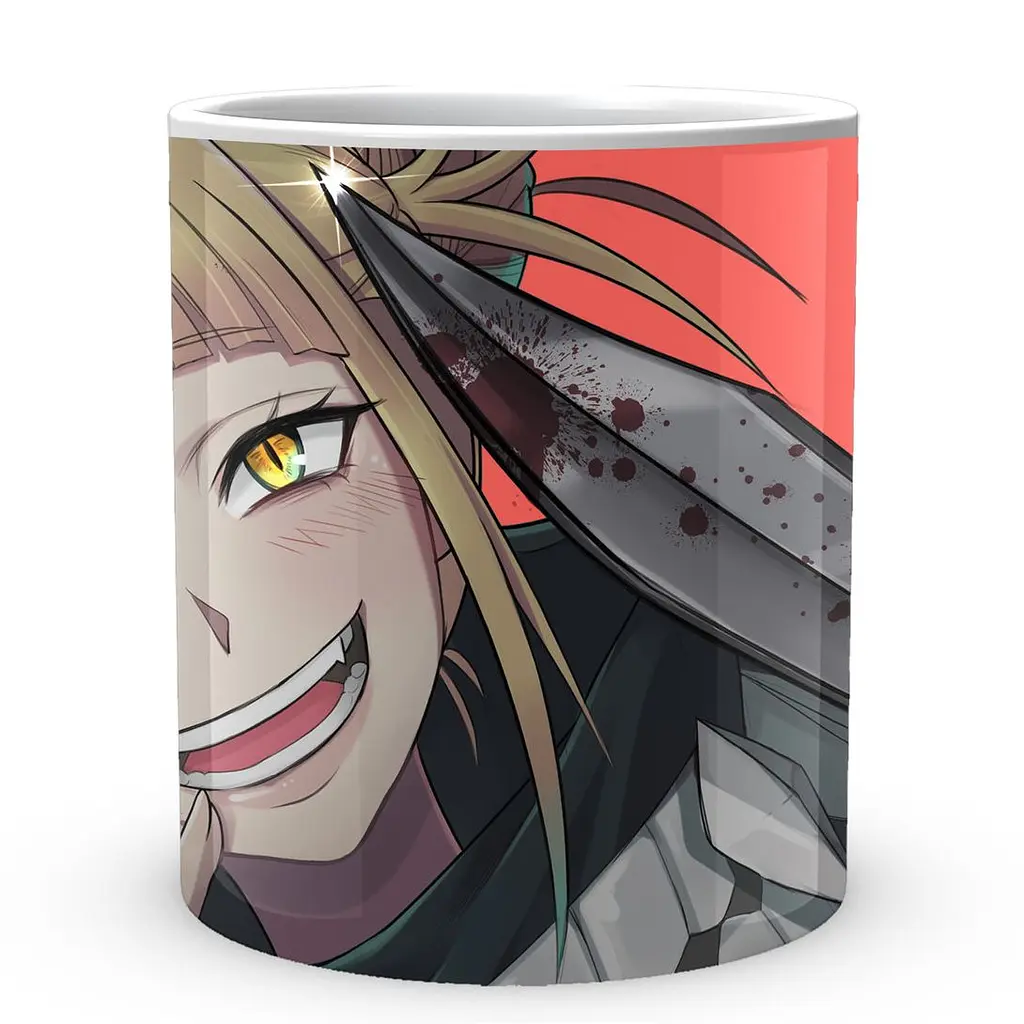 Кружка GeekLand Моя геройская академия My Hero Academia Тога с окровавленным ножом MHA 02.547 330 мл белая - фото 2