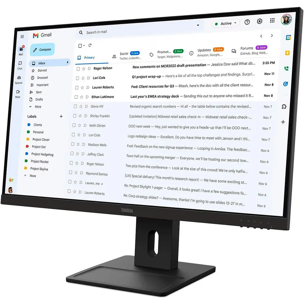 Монітор 27" Lenovo E27-40 FHD IPS 100Hz (64BCMAT4EU) - фото 2