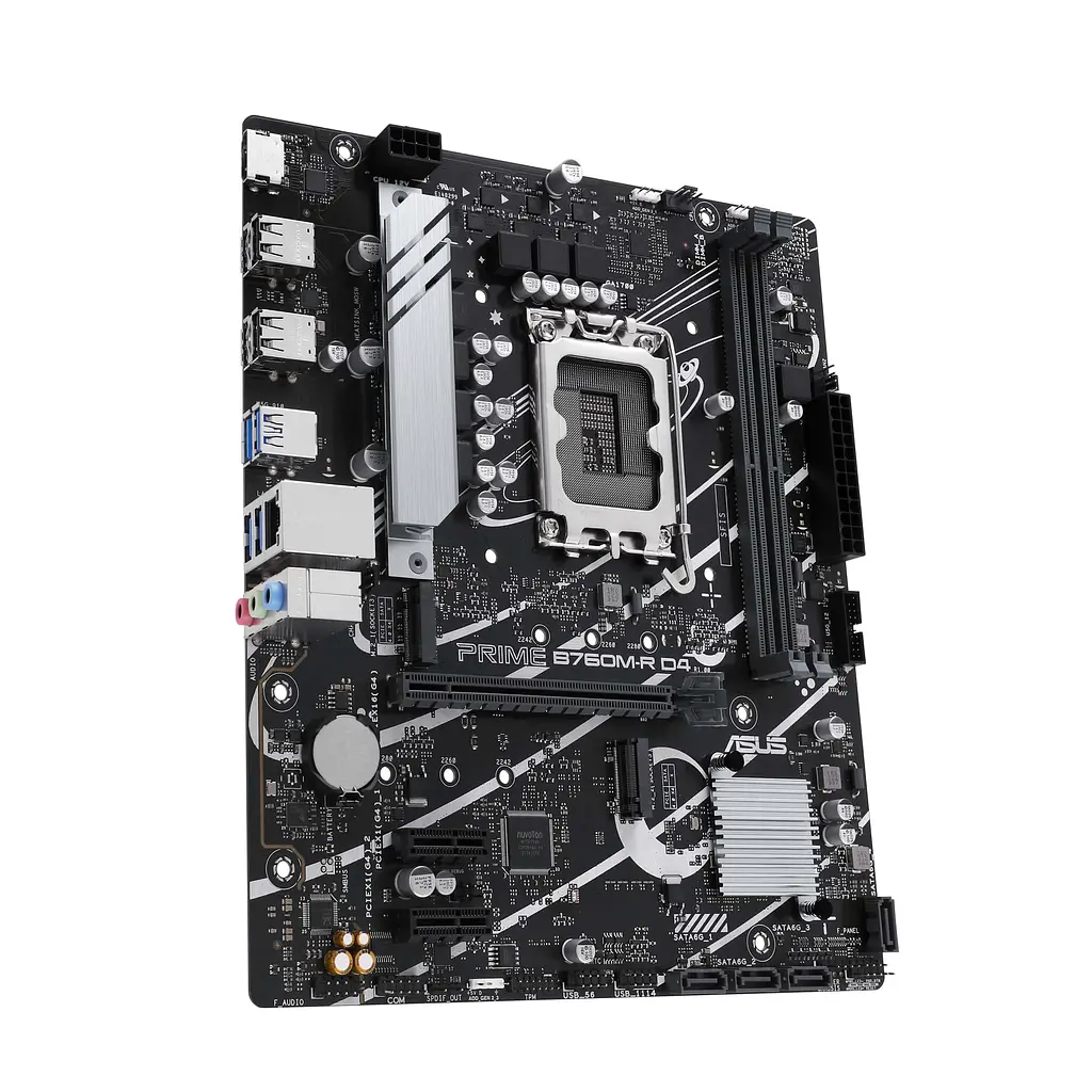 ASUS Материнcька плата PRIME B760M-R D4 s1700 B760 2xDDR4 M.2 HDMI mATX - фото 3