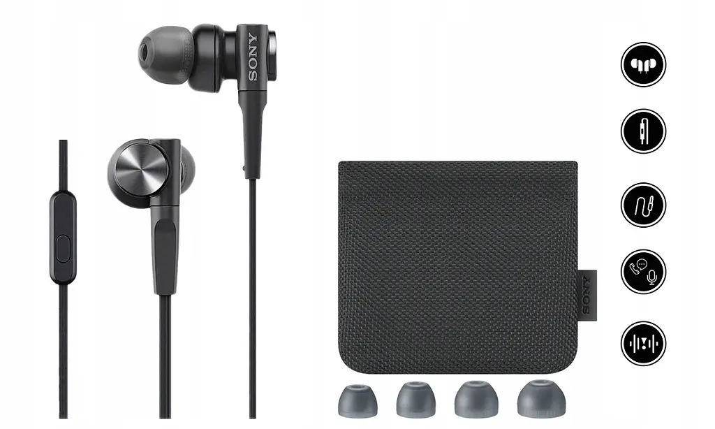 Наушники Sony MDR-XB75AP Black - фото 3