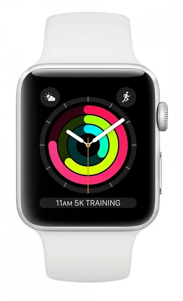 Смарт-годинник Apple Watch Series 3 GPS 42mm Silver Aluminium Case with White Sport Band [MTF22] [35445] - фото 2