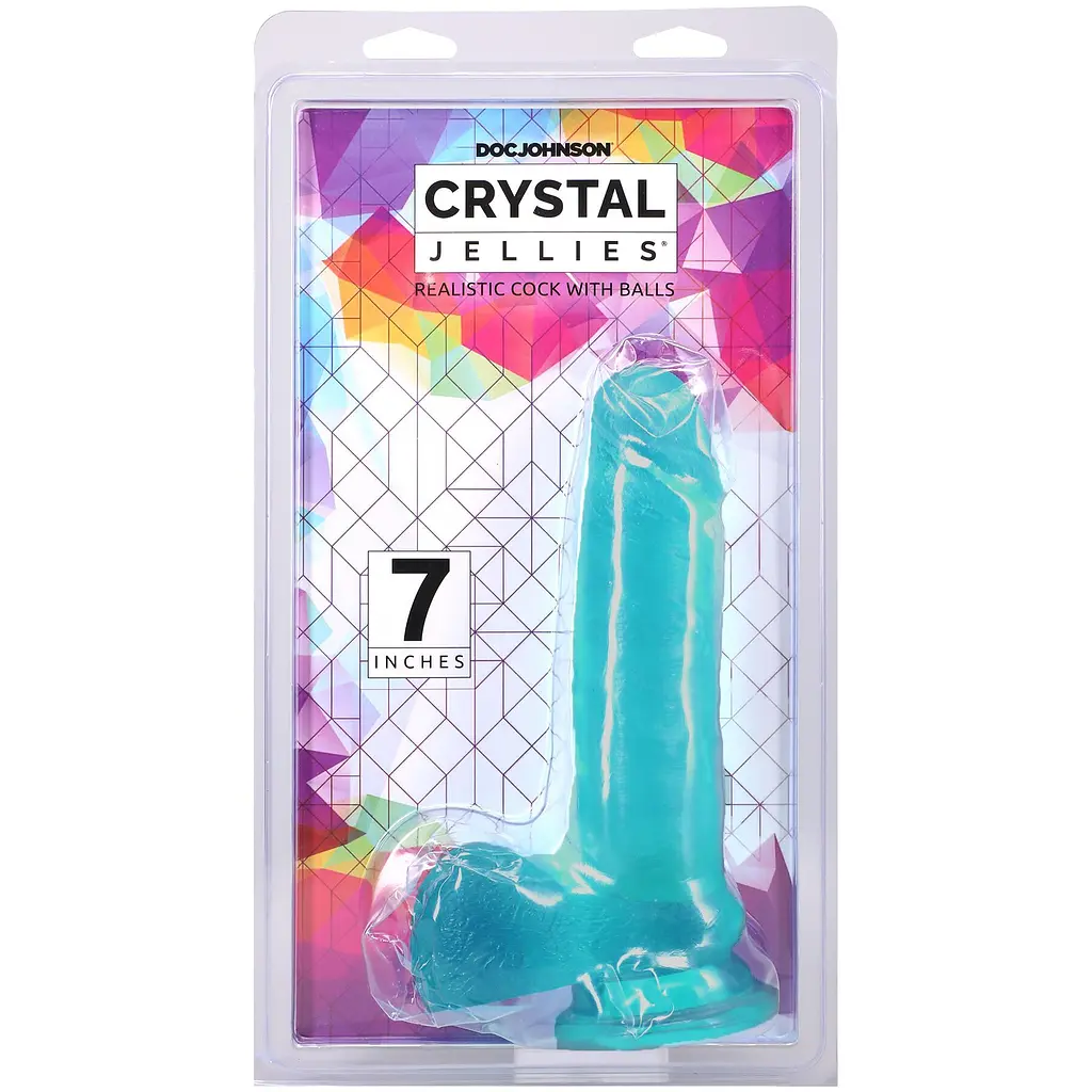 Реалістичний фалоімітатор Doc Johnson Crystal Jellies 7 Inch, 18.4 см - фото 4