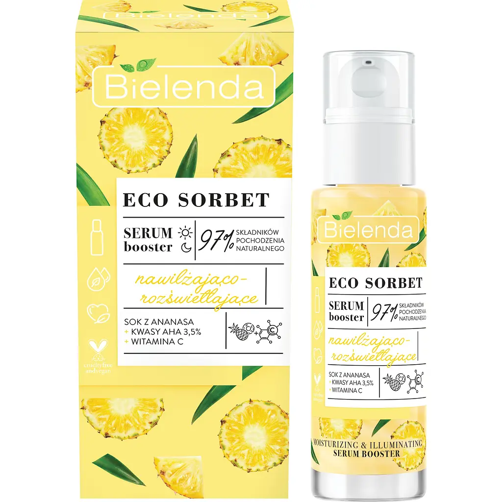 Сироватка-бустер Bielenda Eco Sorbet Ананас зволоження та освітлення 30 мл - фото 2