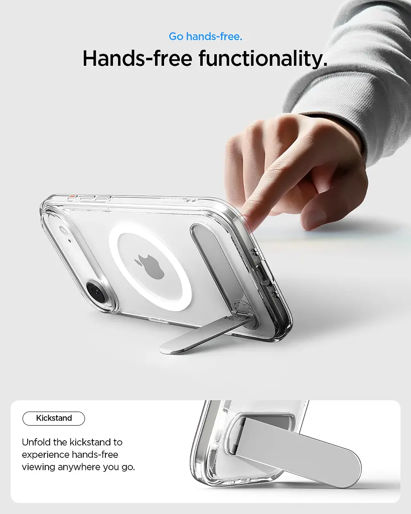 Чохол Spigen для iPhone 17 Air, Ultra Hybrid S MagFit, Clear White teh0019335 - фото 3