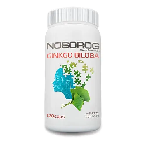 Натуральна добавка Nosorog Ginkgo Biloba, 120 капсул