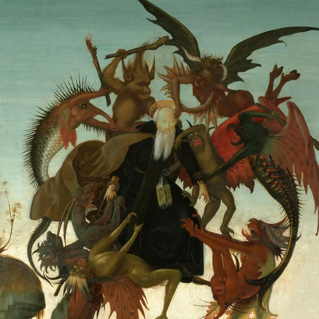 Інтер'єрна картина Мікеланджело, Муки Святого Антонія, Michelangelo, Torment of Saint Anthony, релігійний декор, 60×43 см (id6953) - фото 5