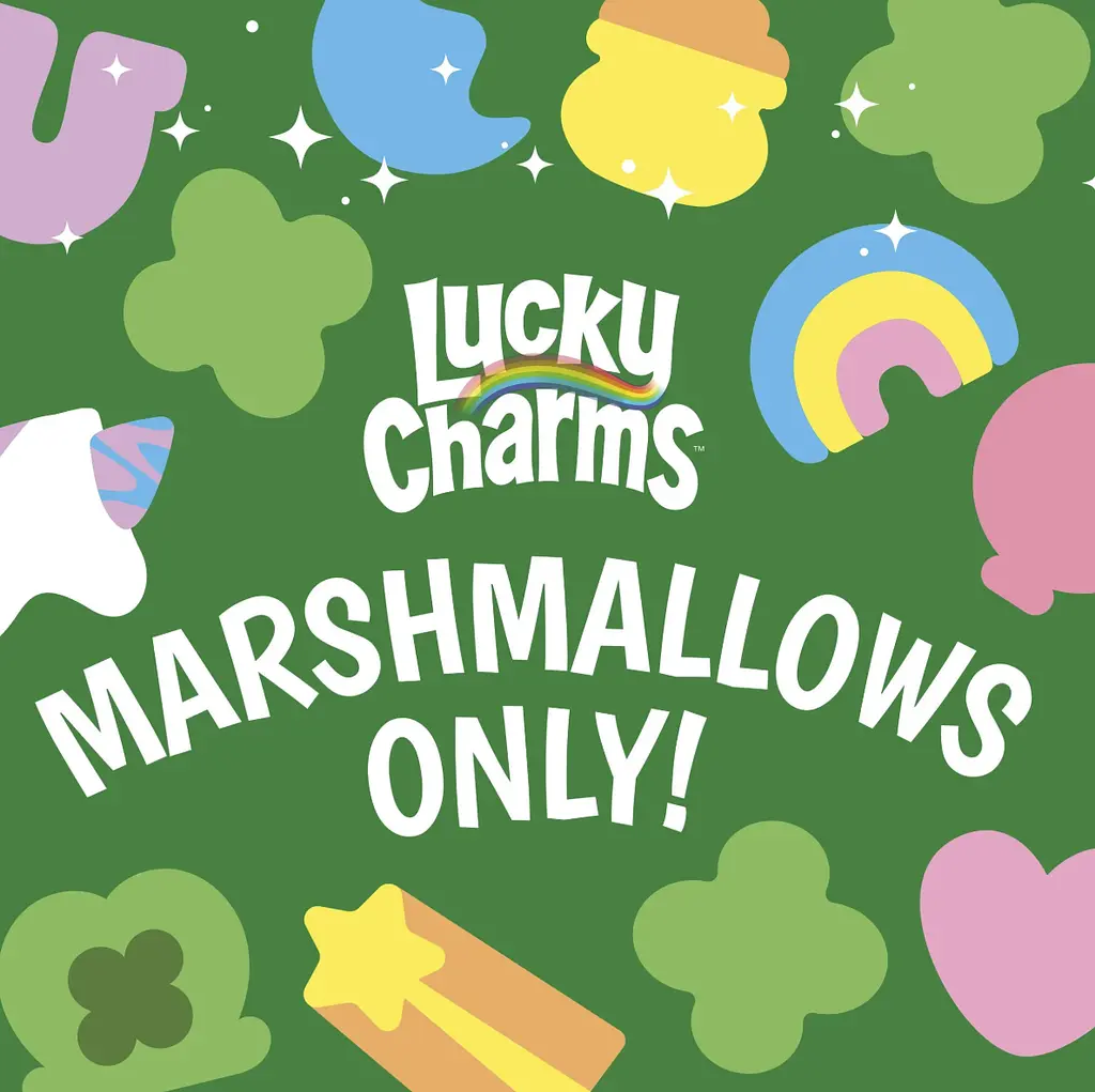Зефірки General Mills Lucky Charms Just Marshmallows 113г - фото 4