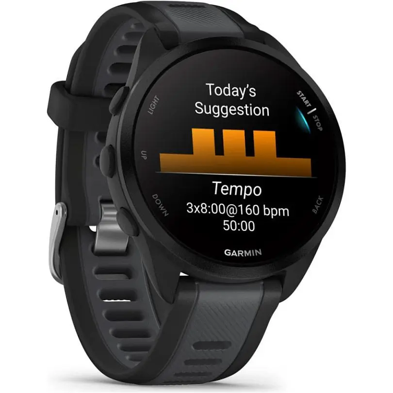 Смарт-годинник Garmin Forerunner 165 Black/Slate Gray [010-02863-20] [111827] - фото 2