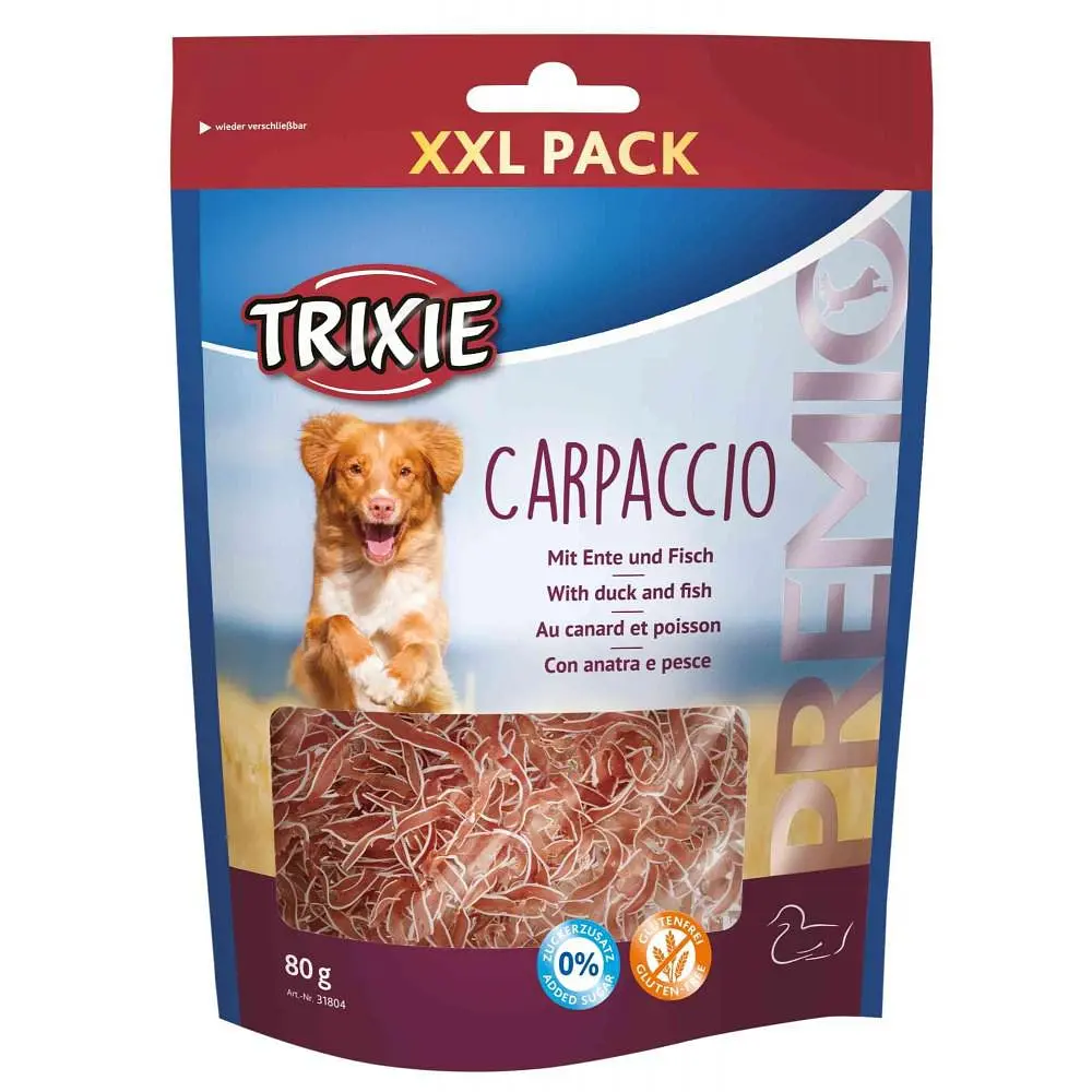 Ласощі для собак Trixie PREMIO Carpaccio 80 г (качка та риба)