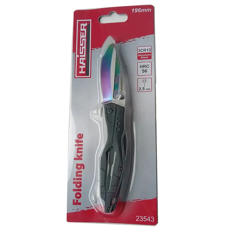 Ніж туристичний Haisser складний лезо 78 х 2.5 мм (144345) - фото 3